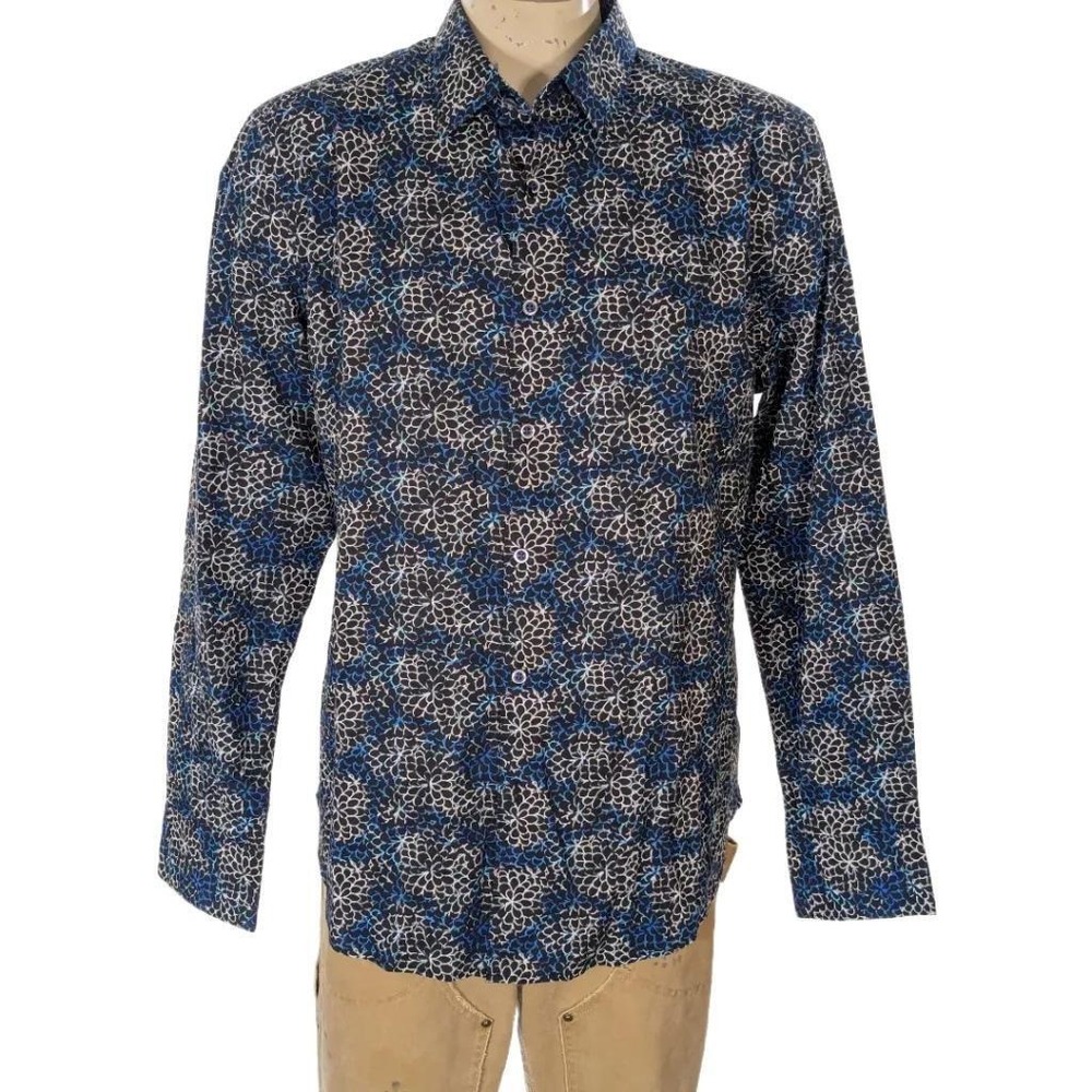Robert Graham Mens  Floral Long Sleeve Button Down Shirt Size XL NWT $198